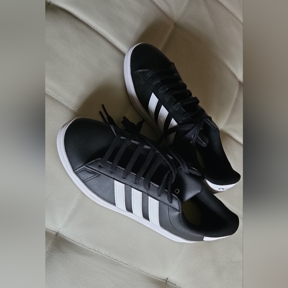 Adidas Men's Grand Court Black Sneakers